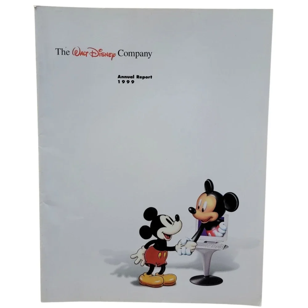 Walt Disney Company Annual Reports Lot of 8‎ 1990s 2000 Disneyana Collectible